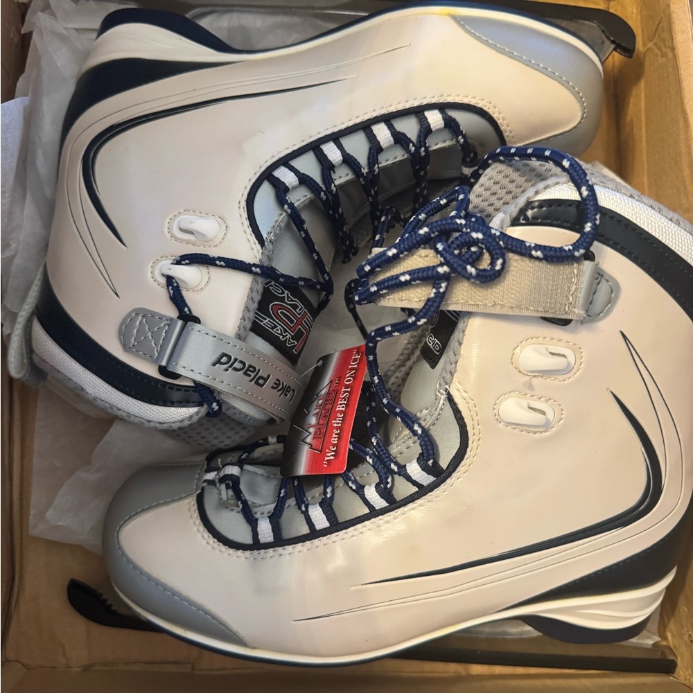 Supreme Women’s White and Navy Boots